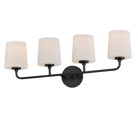 Maxim Lighting Bristol 4-Light Bath Vanity 12094SWBK